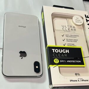 Apple iPhone X - 64 GB - Silver (Unlocked) - Excellent condition, flawless